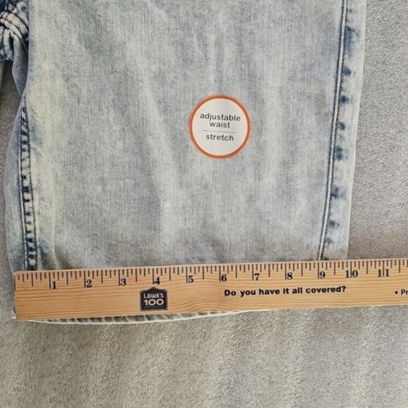Wonder Nation Boys Size 16 Acid Wash Adjustable Waist Denim Shorts New - Picture 15 of 16